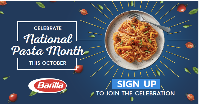Cue the Spaghetti – Barilla Pasta Month is back this October!